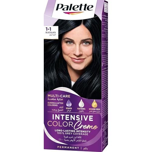 باليت صبغه شعر مكثفه 1 1 اسود ازرق
