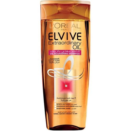 لوريال شامبو شعر 400 مل ايلفيف زيت استثنائي للشعر العادي والجاف