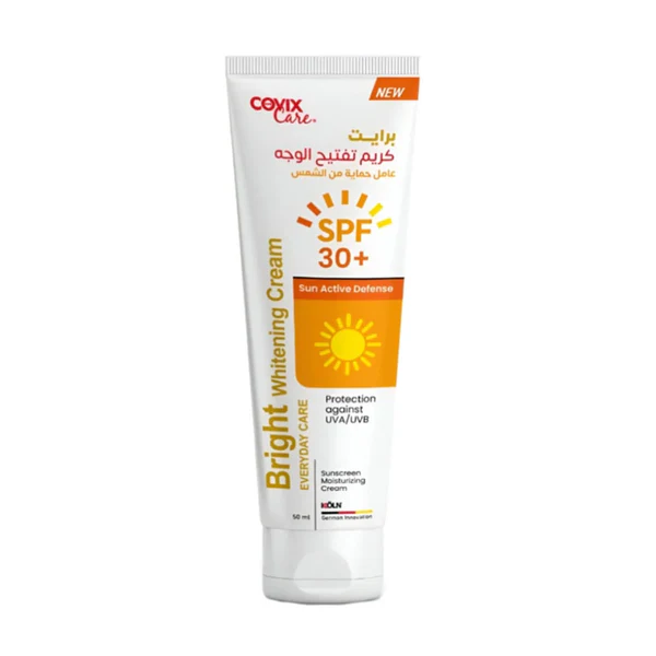 كوفيكس كريم تفتيح 50 مل برايت الوجه مع عامل حمايه من الشمس +30