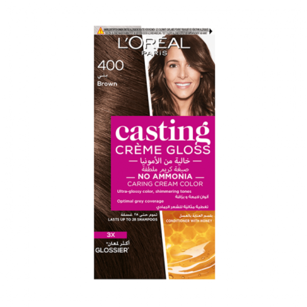 لوريال صبغه شعر كاستنق 400 كستنائي