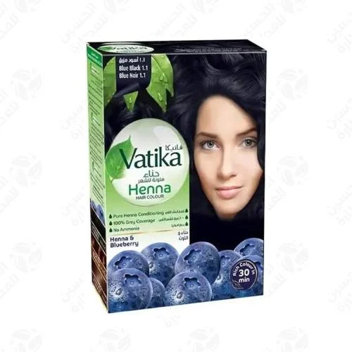 فاتيكا حناء صبغه شعر 60 جرام 1 1 اسود مزرق