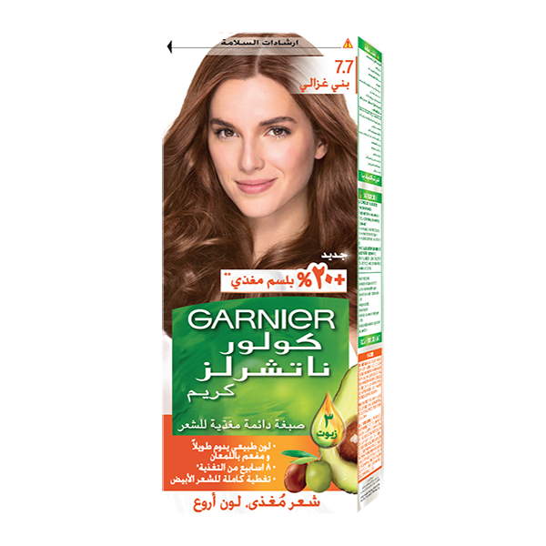 غارنييه صبغه شعر طبيعيه 7 7 بني غزالي