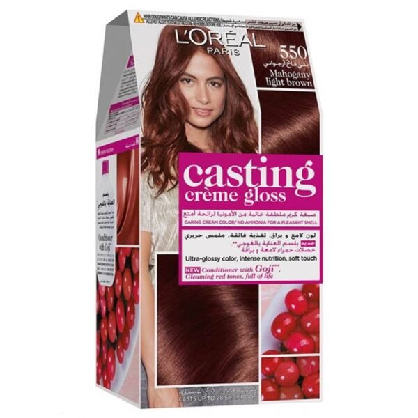 لوريال صبغه شعر كاستنق 550 بني فاتح ارجواني