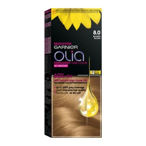 غارنييه صبغه خاليه من الامونيا اوليا 8 0 اشقر