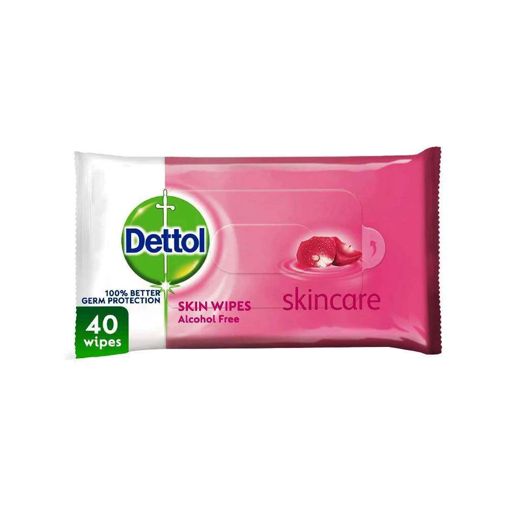 ديتول مناديل مبلله 40 قطعة عنايه بالبشره