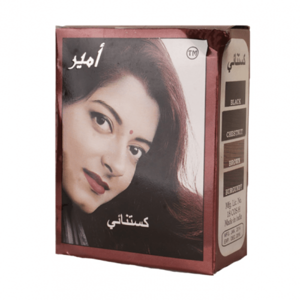 امير صبغه شعر نسائيه 10 جرام كستنائي
