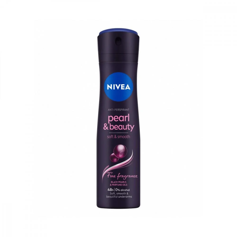 نيفيا مزيل عرق بخاخ 150 مل لولو لمعان الاسود نسائي