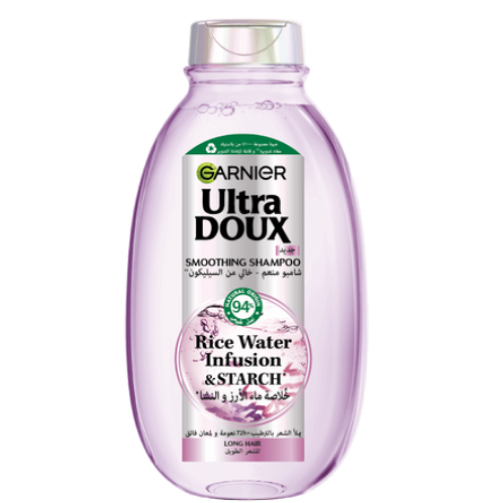 غارنييه شامبو شعر 600 مل الترا دوكس خلاصه ماء الارز والنشا