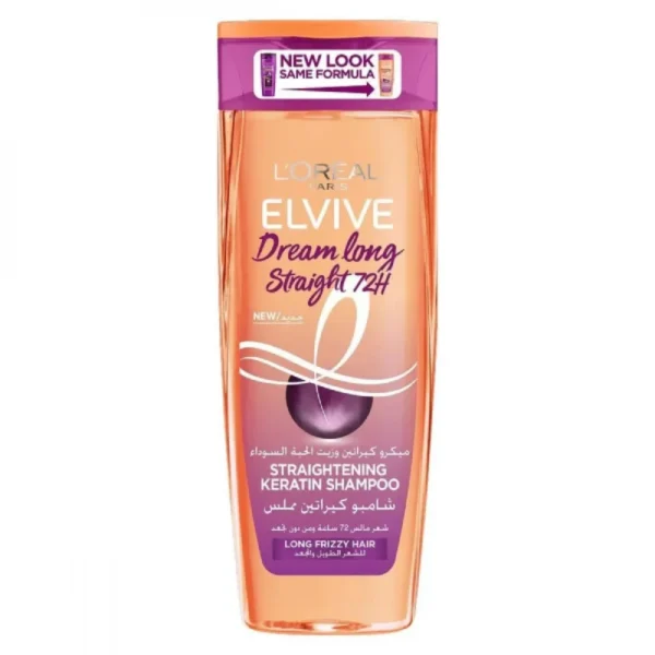 لوريال شامبو شعر 400 مل ايلفيف طول الاحلام كيراتين مملس