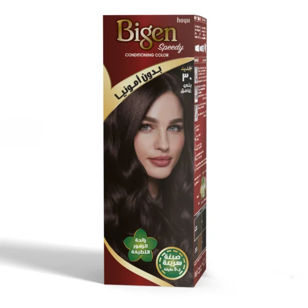 بيجين صبغه شعر نسائيه 40 جرام سبيدي بدون امونيا 30 بني غامق