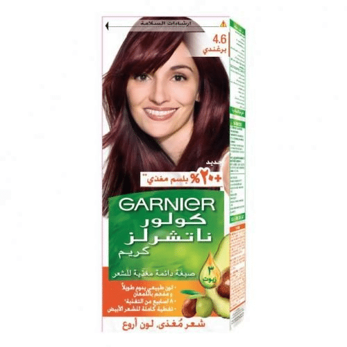 غارنييه صبغه شعر طبيعيه 4 6 برغندي