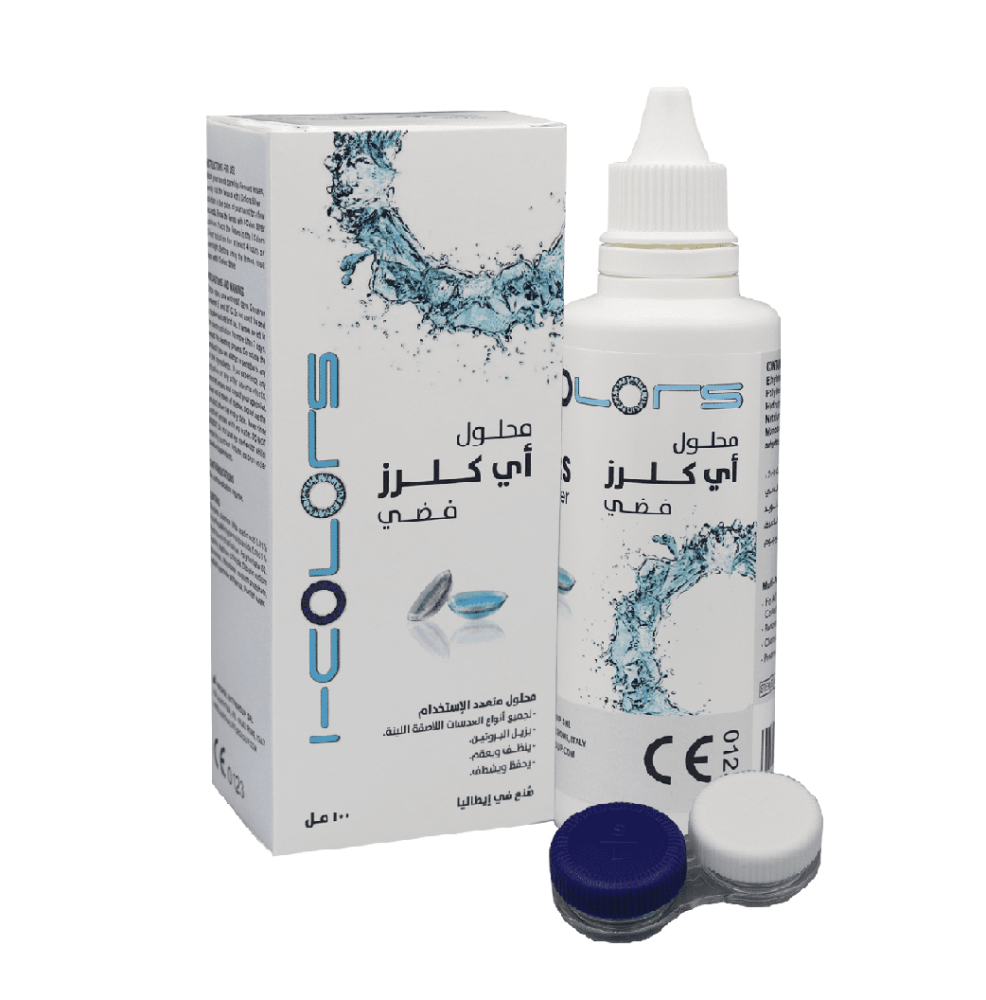 محلول عدسات اي كولرز ايطالي 100 مل