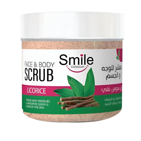 سمايل مقشر للوجه والجسم 300جم عرق سوس نقي